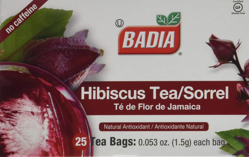 Badia Hibiscus Tea, 2 Pack (Each 25 Bags)...