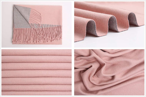 RIIQIICHY Pashmina Shawls and Wraps for Evening Dresses Scarfs for Women Fall Winter Travel Blanket Scarf Large Warm Scarves...