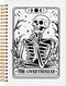 the Overthinker Tarot Card Notebook Journal, Gothic Goth Skull Notebook Journal, Witchy Journal, Goth Office Supplies, Spiral Notebook 5.5x8.3...