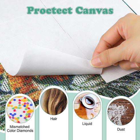 ALKRITA 200PCS Diamond Painting Release Paper Non-Stick Cover Replacement for Embroidery Supplies, Double Sided, 5.9 x 3.9 Inch...
