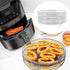 3Pcs Air Fryer Dehydrator Racks, Food Grade Stainless Steel Fruit Meat Dehydration Air Fryer Rack, Stackable Dehydrator Racks for Air Fryer...