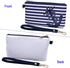 PU Nautical Anchor Purse, 8.5"x5.0" Wristlet Bag Zip Coin Pouch...