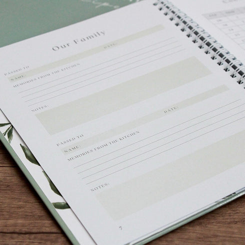 Recipe Book To Write In Your Own Recipes with 6 Custom Dividers - Blank Spiral DIY Personalized Family Cookbook Journal, Fits 118 Empty Recipe Tem...