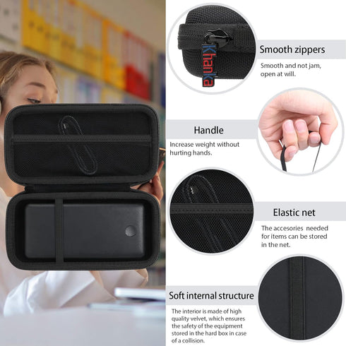 khanka Hard Travel Case Replacement for Anker 325/535 Power Bank PowerCore 20K Portable Charger 20000mAh, Case Only (Black)......