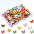 Hicarer 100 Pieces Colorful Butterfly Charms for Jewelry Making Butterfly Pendant Jewelry Butterfly Charm Alloy Butterfly Jewelry for Necklace Bra...
