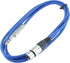 1/4" TRS to 3 Pin XLR Female Pro Audio Patch Cable Balanced and Shielded (6 Foot Feet ft Long, Blue)...