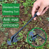 2 Pack Uprooting Weeding Tool, Gardening 4 Claw Hand Weed Remover Tool and L-Shape Manual Grass Removal Set, Manganese Steel Weeder Puller for Law...
