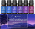 ASAKUKI Essential Oils, Essential Oil Blends Set for Diffusers, Humidifiers, Candle Making, Aromatherapy-Breathe, Uplift, Sensual, Rest, Unwind, B...