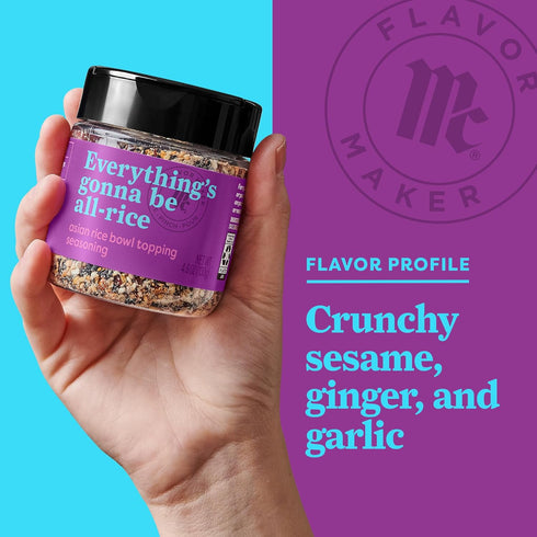 McCormick Asian Rice Bowl Topping Seasoning, Flavor Maker, 4.6 oz...