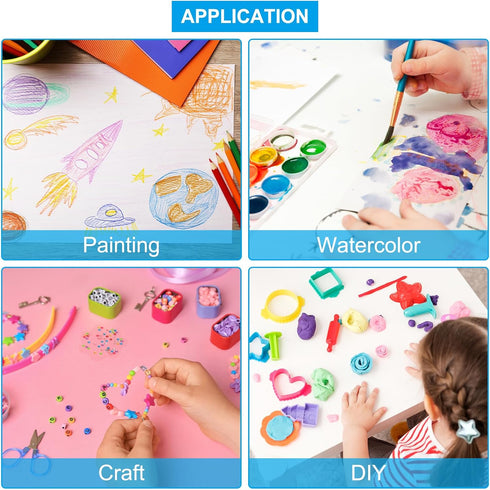 PATIKIL Silicone Painting Craft Mat 16x24 Inches,Painting Station with 16 Color Dividers and 2 Paint Dividers for Art, DIY, Drawing, Clay and Play...