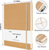 XYark Blank A5 Karft Notebook Journals Bulk, Plain Hardcover Subject Sketchbook Composition Notebooks Planner with Unlined Paper, 2 Pack, 120GSM, ...