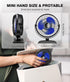JZCreater USB Desk Fan, USB Fan Mini, 360 Rotation Desktop Fan with 3 Speed, Table Personal Cooling Fan, Quiet Mini Desk Fan, USB Powered, Small F...