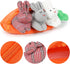 Hide and Seek Bunnies in Carrot Pouch Easter Bunny Stuffed Animal 3Pcs Rabbit Plush Doll in Zipper Purse Storage Bag Easter Gifts...