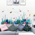 Removable 3D Under The Sea View Grass Wall Decal - DIY Ocean Coral Seaweed Stickers Murals - Peel and Stick Home Decor for Kids Bedroom, Bathroom,...