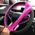 Car Steering Wheel Cover Silicone Steering Wheel Cover 13 Colors for Choice (Pink)...