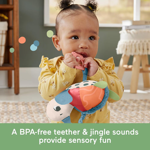 FISHER-PRICE BABY Stroller Toy Planet Friends Sea Me Bounce Turtle with Teether, Bouncing Motion & Sounds for Newborns...