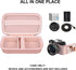 Vlogging Camera Case Compatible with Duluvulu/for TEBNGIHNM/for zheozeig/for Oiadek 4K Digital Camera, Vlog Camera Carrying Case for Lens, Usb Cab...