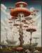Posterizer 1 pcs-scray alien mushroom creatures-Abstract & Modern Art-Fantasy & Fiction Art-Gift for Art Lovers-Decor for Home & Office- UNFRAMED ...