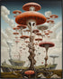 Posterizer 1 pcs-scray alien mushroom creatures-Abstract & Modern Art-Fantasy & Fiction Art-Gift for Art Lovers-Decor for Home & Office- UNFRAMED ...