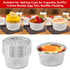 The Baker Celebraitons 100 Aluminum Foil Disposable Ramekins 4 Oz Cupcake/Muffin/Utility Cups, Made in USA, Silver Foil Liners for Baking, Cupcake...