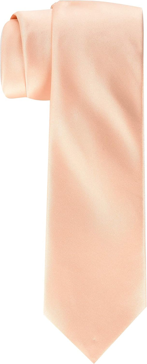 Vesuvio Napoli Narrow NeckTie Skinny PEACH Color Men's Thin 2.5" Neck Tie...
