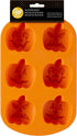 Wilton Jack-O-Lantern Non-Stick Silicone Mold, 6-Cavity...