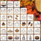 30 Pieces Fall Stencils for Painting on Wood, 3x3 Inch Hello Fall Pumpkin Stencils Autumn Leaf Thanksgiving Gnome Stencils for DIY Crafts Card Orn...