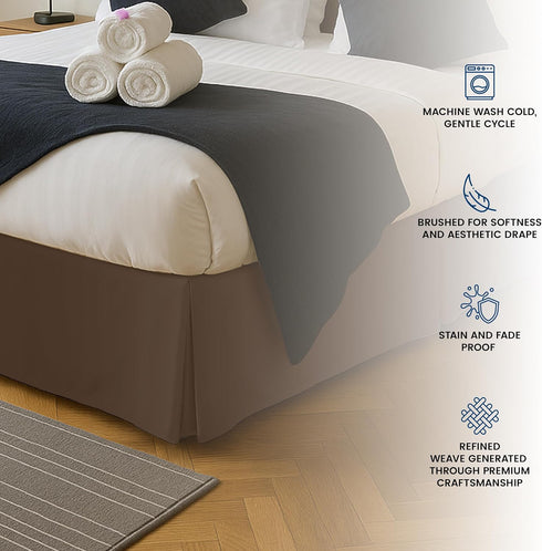 Utopia Bedding Queen Bed Skirt - Soft Quadruple Pleated Ruffle - Easy Fit with 16 Inch Tailored Drop - Hotel Quality, Shrinkage and Fade Resistant...