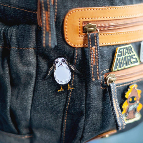OFFICIAL Star Wars: The Last Jedi Porg Pin | Collectible Star Wars Pin | About 2" Diameter...