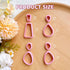 Keoker Polymer Clay Cutters, Clay Cutters for Polymer Clay Jewelry, Basic Polymer Clay Cutters, Clay Earrings Cutters....