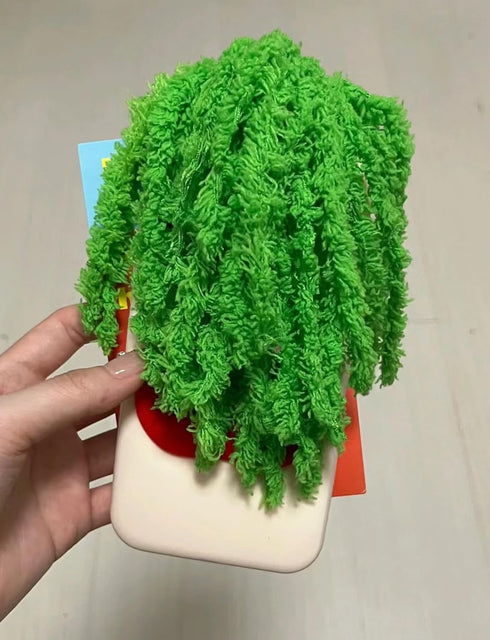 Funny Phone Case for iPhone 15, Cute 3D Sweating Emoticon Green Braids Hair Ugly Phone Case Protective Soft Silicone iPhone Case for Women Girls...