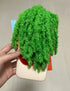 Funny Phone Case for iPhone 15, Cute 3D Sweating Emoticon Green Braids Hair Ugly Phone Case Protective Soft Silicone iPhone Case for Women Girls...