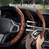 Amiss Car Wood Grain Steering Wheel Cover, Car Interior Accessories, 2PCS Segmented Steering Wheel Protector, Universal 99% Car Wheel Cover Protec...