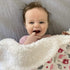 EVERYDAY KIDS Large Ultra Soft Gray and Pink Elephant Minky Baby Blanket for Girls Mink and Sherpa Toddler and Baby Girl Blanket Measures 30 x 40”...