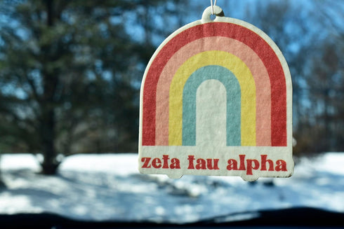 Zeta Tau Alpha - Rainbow Air Freshener - 2/Pack - Flowers & Sunshine Scent...