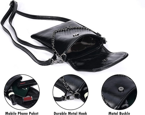 Small Crossbody Bags for Women, Goth Purses Handbags Cell Phone Purse Wallet with Adjustable Strap for Women Girls...