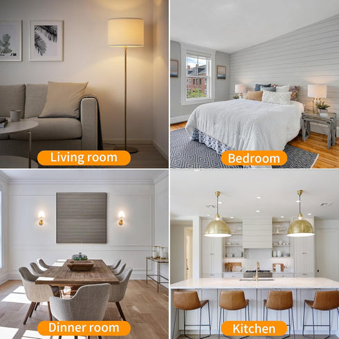 2Pack A19 LED Light Bulbs with Remote Control, 9W 800LM Smart Cordless Light Bulb 60W Equivalent, 3000K-6000K Dimmable E26 Led Bulb with Timing/Me...