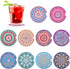 Car Coasters for Drinks Absorbent, 10 Pack 2.56in Car Coasters Absorbent Ceramic with A Finger Notch for Easy Removal, Car Cup Holder Coaster for ...