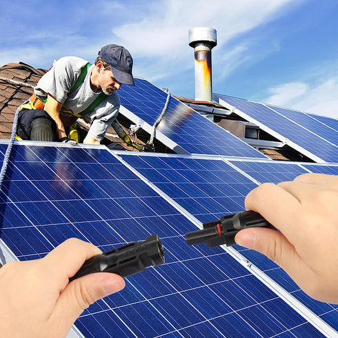 CERRXIAN 16.4FT/5M 12AWG Solar Panel Connector to XT60i Female Solar Panel Power Cable for Solar Panel,RV Portable Power Station,Portable Power St...