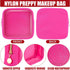 Hushee 4 Pcs Clear Nylon Makeup Bag for Women Christmas Gifts Preppy Cosmetic Bag PVC Travel Toiletry Bag Zipper Pouch Waterproof Storage Organize...