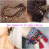 Ybxjges 12000 pcs 3mm Glass Seed Beads 8/0 Small Craft Beads with Jump Rings Lobster Clasp Crimp Beads 2 Roll Elastic String for DIY Bracelets Nec...