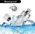 2 Pcs Small Pocket Pill Case Keychain, Waterproof Keychain Pill Holder Titanium Mini Pill Container Case Compact Portable Secure Pill Box for Outd...