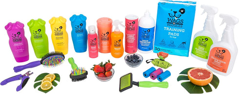 Wags & Wiggles Smooth Detangling Spray in Juicy Apricot | Dog Grooming Detangler Spray to Eliminate Knots, Mats, and Tangles | Dog Freshening Spra...