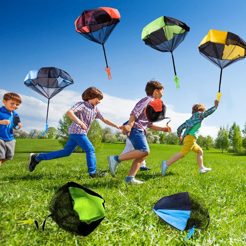 10 Pack Parachute Toy,Tangle Free Throwing Toy Parachute,Outdoor Toss It Up Flying Toys for Kids,Gifts(5 Colors)...
