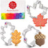 Fall Leaves Cookie Cutters 3-Pc. Set Made in USA by Ann Clark, Acorn, Maple Leaf, Oak Leaf...
