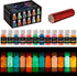 Glow in The Dark Glitter, SEISSO 12 Bottles Luminous Glitter with UV Flashlight Set, 10g/Bottle Chunky Glitter Powder for Resin Arts Crafts, Body ...