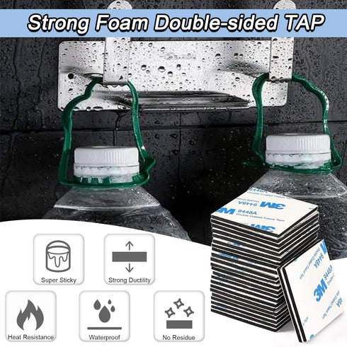 UPINS Double Sided Foam Tape, Double Sided Tape Heavy Duty Strong Adhesive Double Sided Mounting Tape for Walls Picture Poster Crafts (150, Black)...