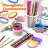 Sabary 48 Pcs Happy Birthday Pencils Rubber Bracelets Set Birthday Party Favors Birthday Pencils Silicone Wristbands Birthday Bracelet for Kids St...