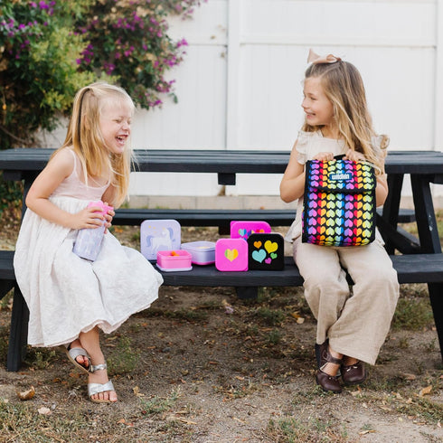 Wildkin Kids Insulated Lunch Bag – Reusable, Ideal for Hot/Cold Snacks, School & Travel - Rainbow Hearts...