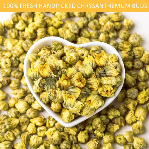 Chrysanthemum Tea, Yellow Edible Flowers, Dried Taiju Bulk, ?? Herbal Tea, Decaffeinated Natural Sweet, Ideal for Gift, 1.4 oz...